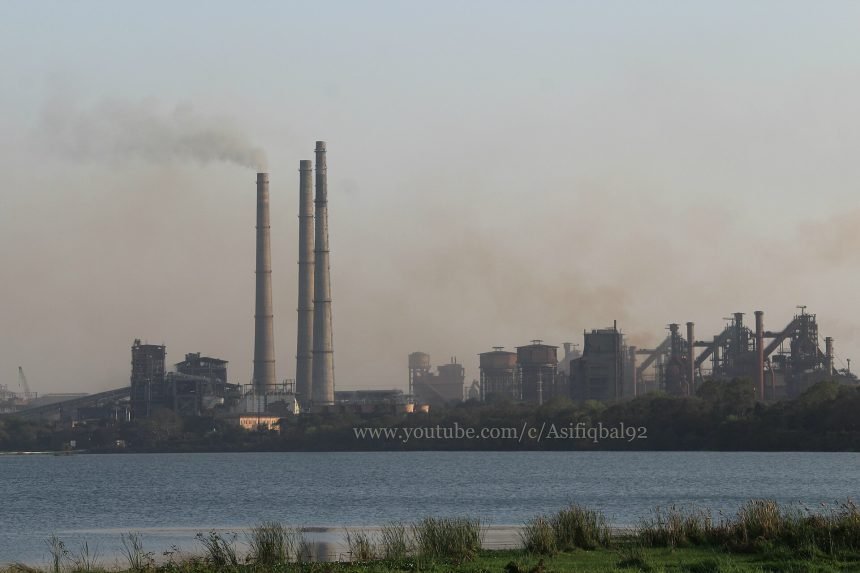An Indian steel works