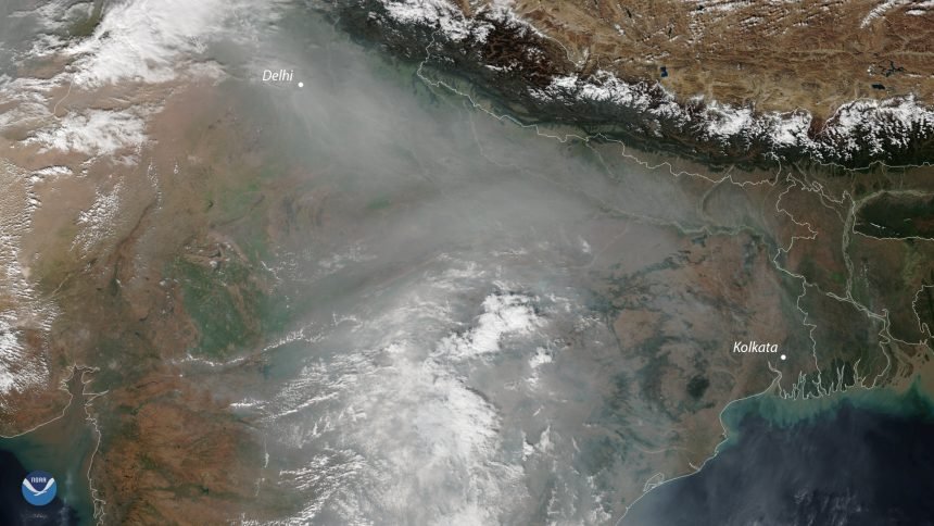 Smog over Delhi