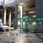 An electric vehicle charging point
