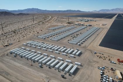A grid-scale battery storage installation