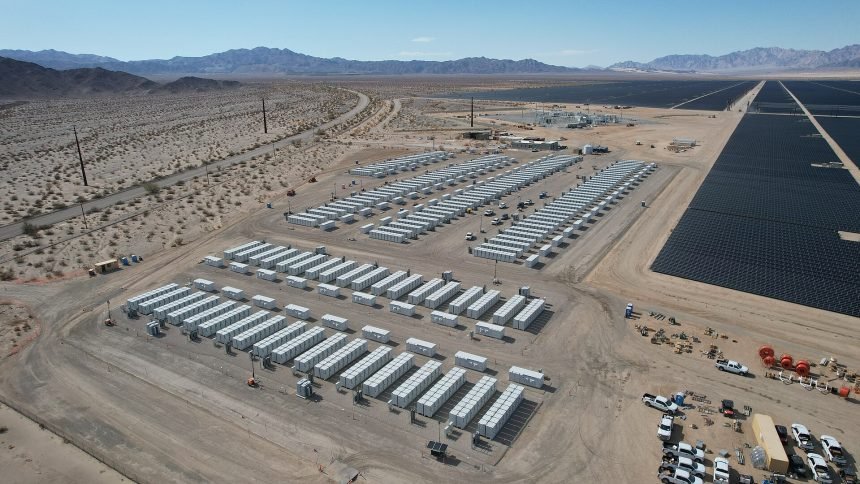 A grid-scale battery storage installation
