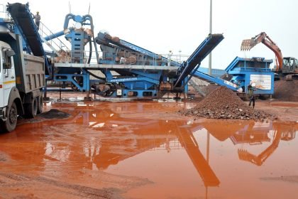 An iron ore mine
