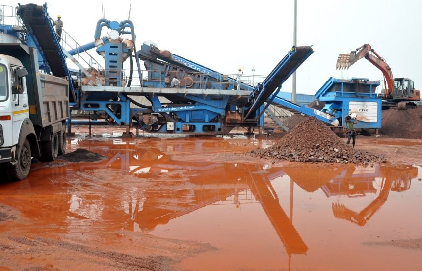 An iron ore mine