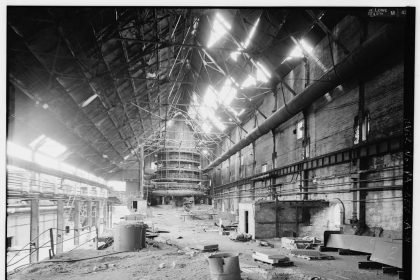 A steel furnace